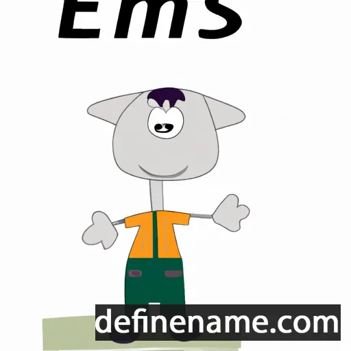 cartoon of the name Emeš