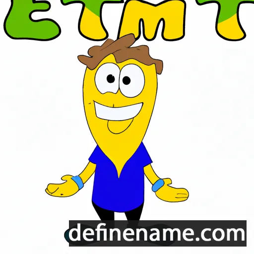 cartoon of the name Emet