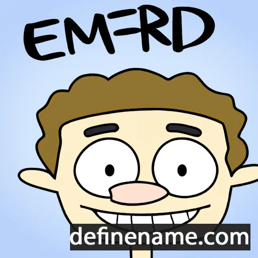 cartoon of the name Emfred