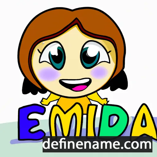 Emídia cartoon