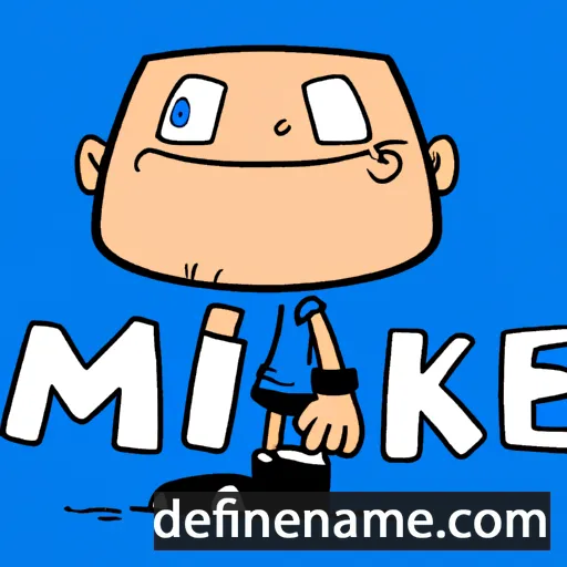 cartoon of the name Emike