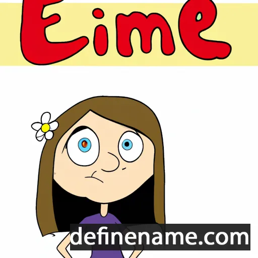 cartoon of the name Emilene