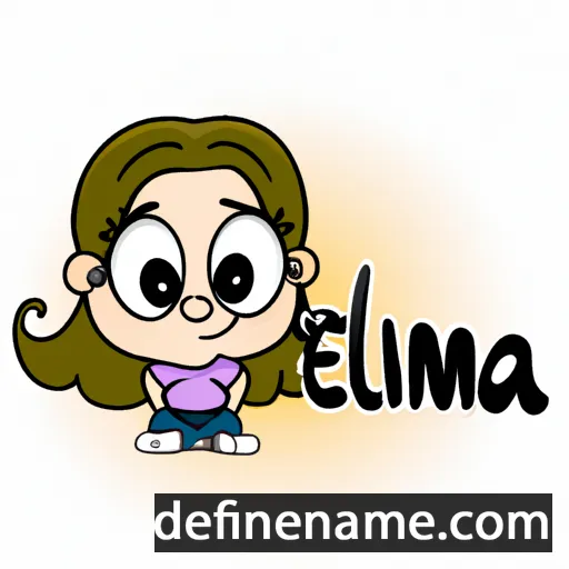 cartoon of the name Emilià