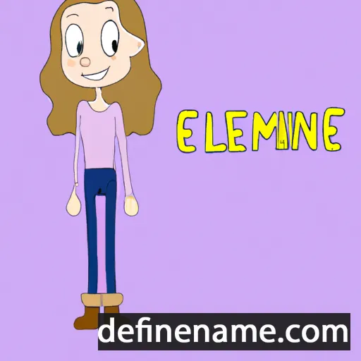 cartoon of the name Emiliane