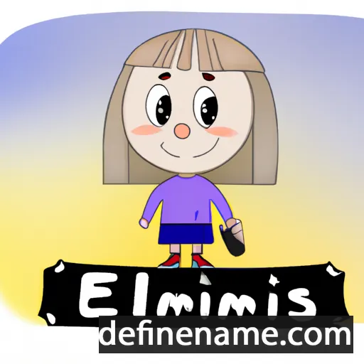 cartoon of the name Emilijutė