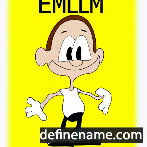 cartoon of the name Emilin