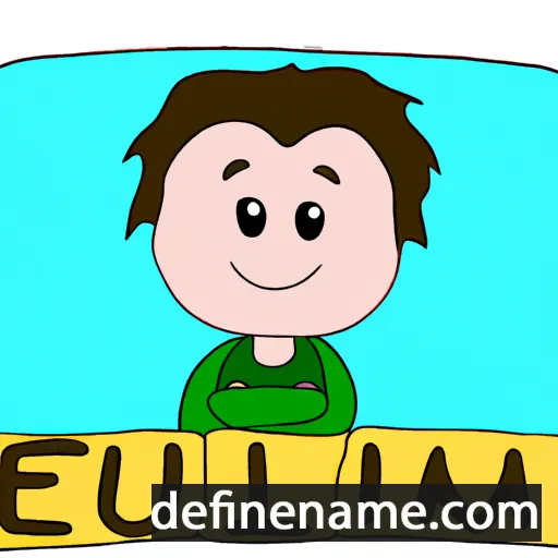 cartoon of the name Emiliu