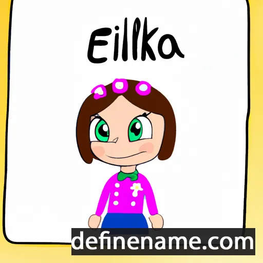 cartoon of the name Emilka