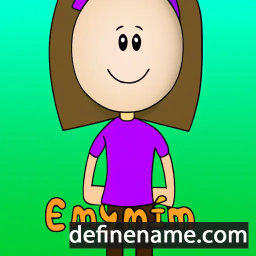 cartoon of the name Emilyn