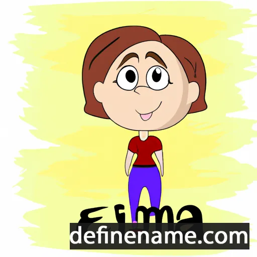 cartoon of the name Emina