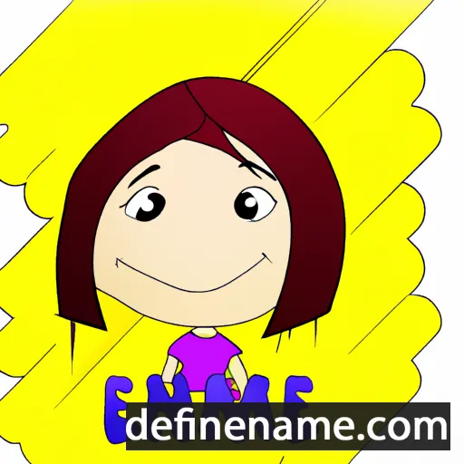 cartoon of the name Emine