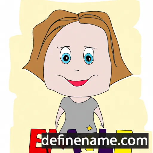 cartoon of the name Emlie