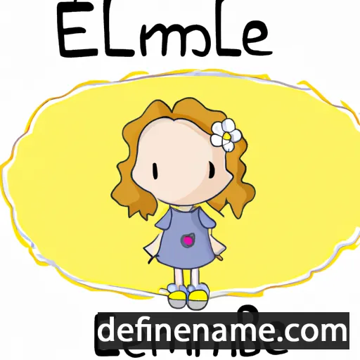 cartoon of the name Emmabelle