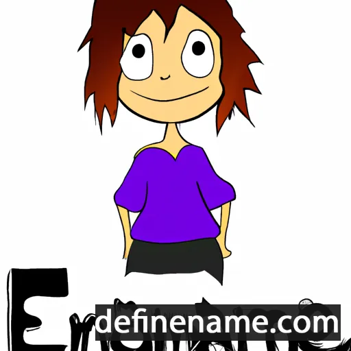 cartoon of the name Emmajane