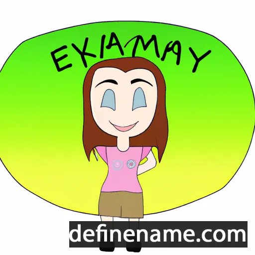 cartoon of the name Emmakay