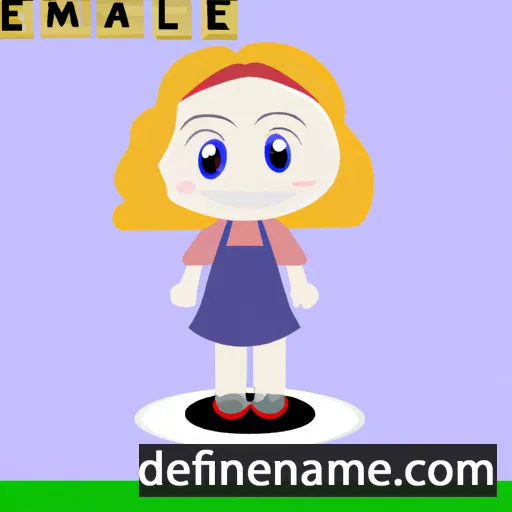 cartoon of the name Emmalee