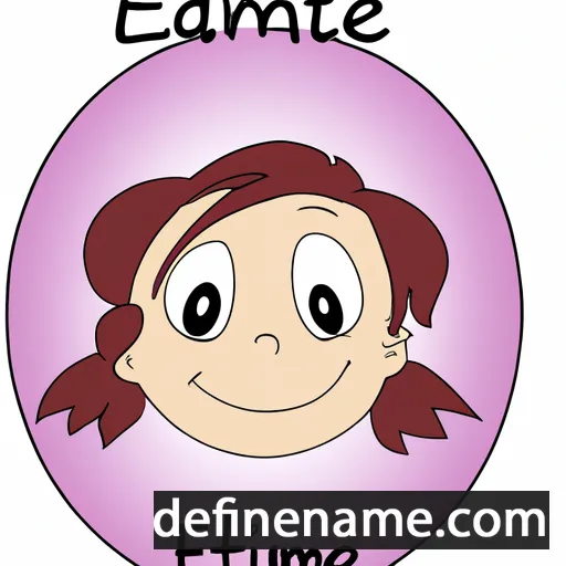 cartoon of the name Emmalette