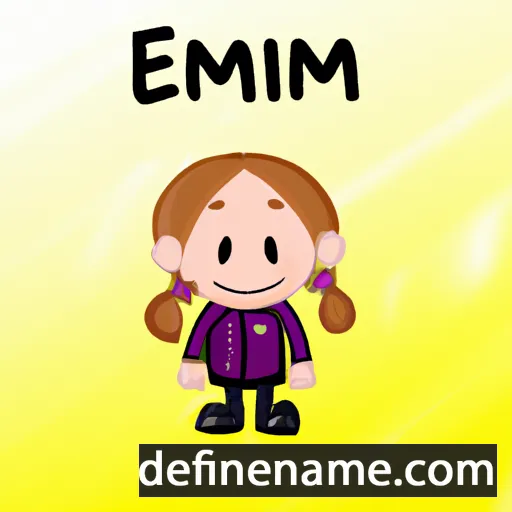 cartoon of the name Emmalin