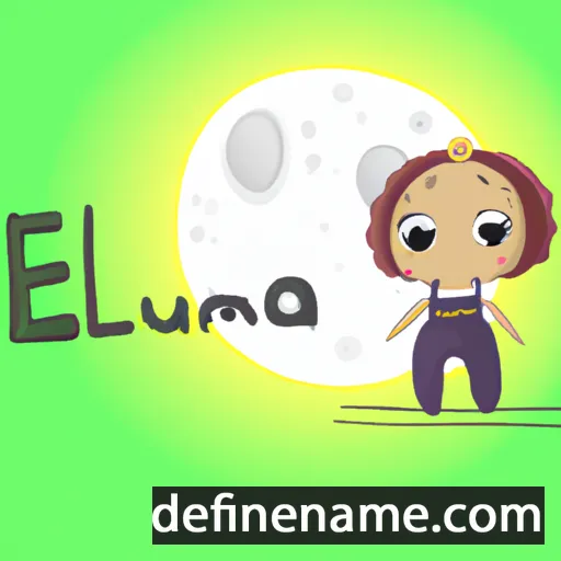 cartoon of the name Emmaluna