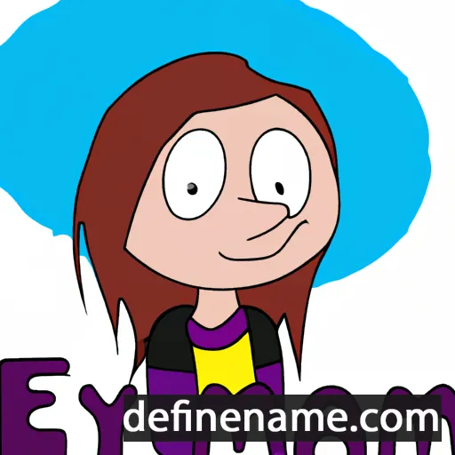 cartoon of the name Emmalynn