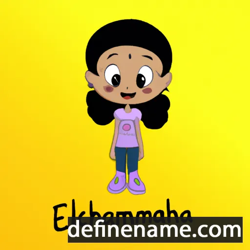 cartoon of the name Emmanouela