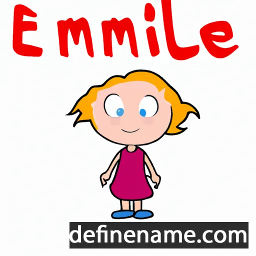 cartoon of the name Emmelie