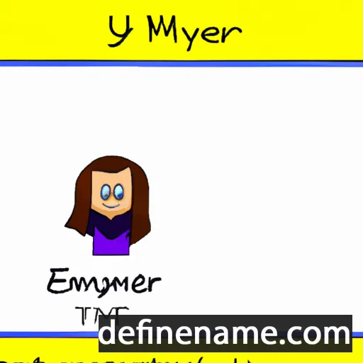 cartoon of the name Emmersyn