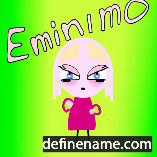 cartoon of the name Emmiina