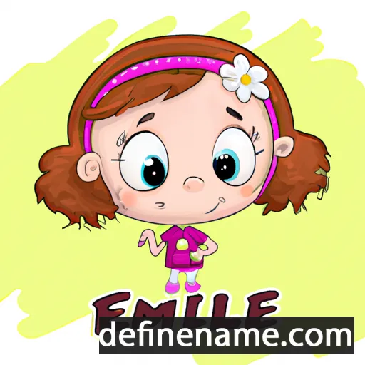 cartoon of the name Emmillie