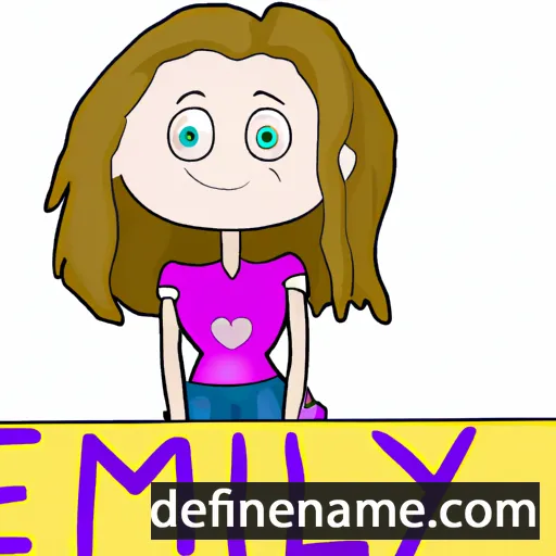 cartoon of the name Emmily