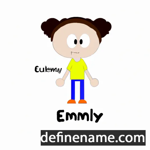 cartoon of the name Emmly