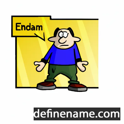 cartoon of the name Emmsdan