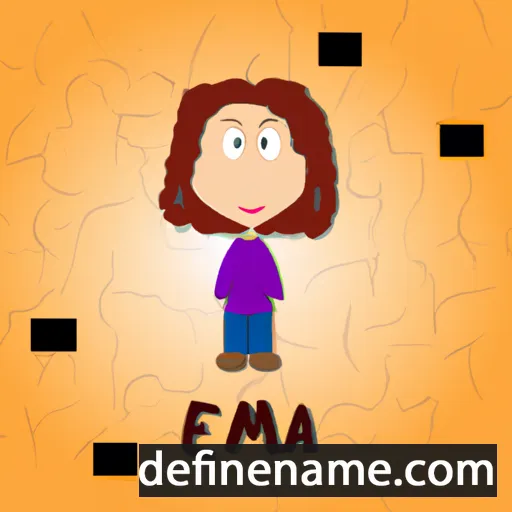 cartoon of the name Emna