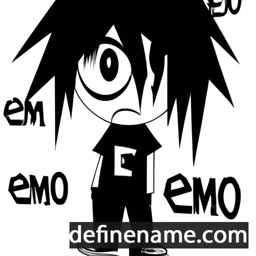 cartoon of the name Emo