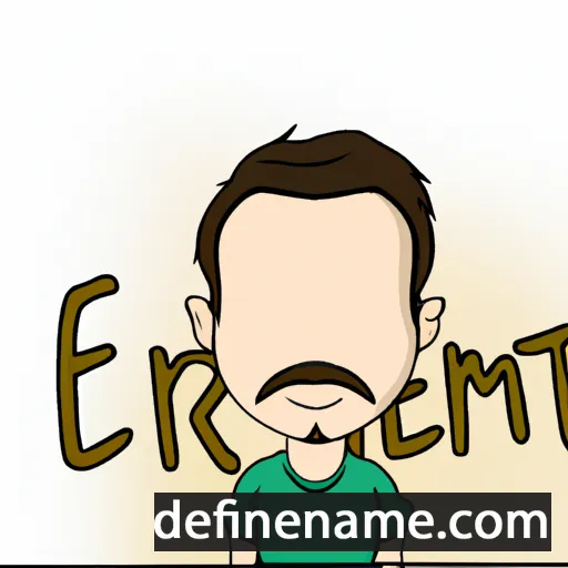 cartoon of the name Emret