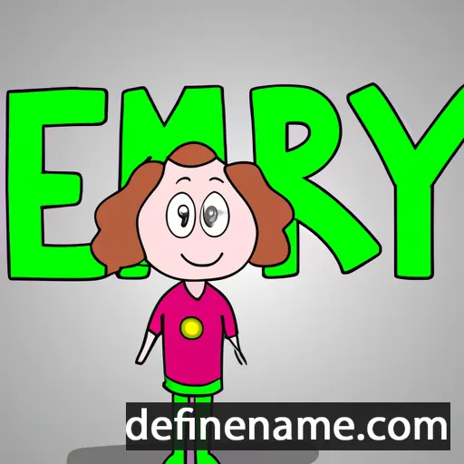 cartoon of the name Emry