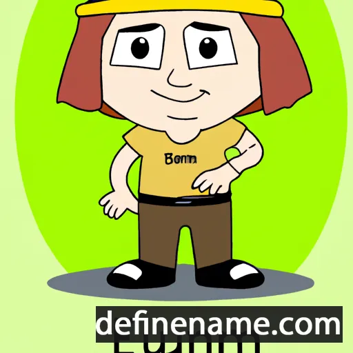 cartoon of the name Emunah