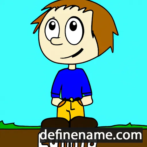 cartoon of the name Emund