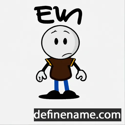 cartoon of the name Emwnt