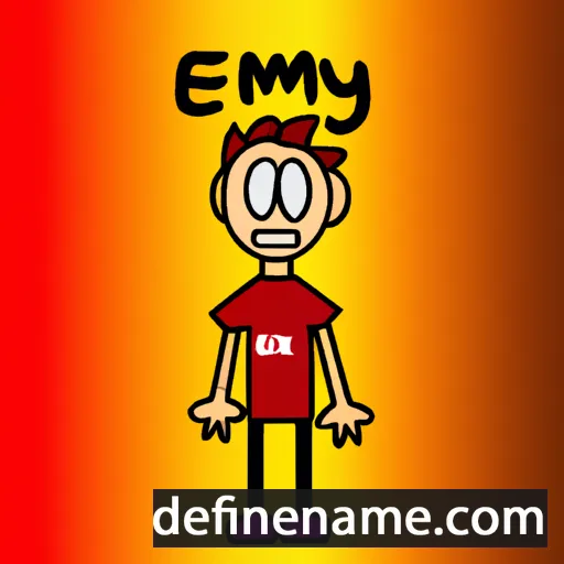 cartoon of the name Emý