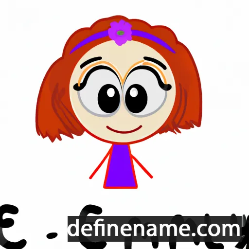 cartoon of the name Emyley