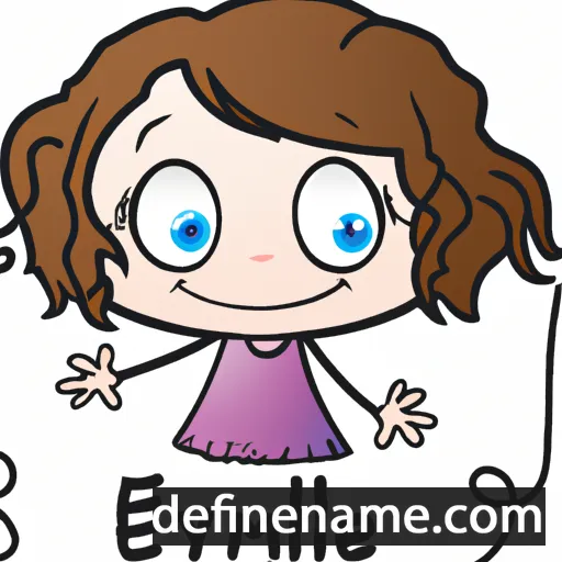 cartoon of the name Emylie