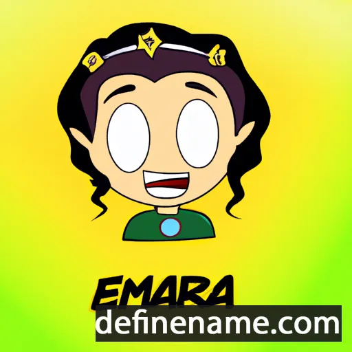 cartoon of the name Emzara