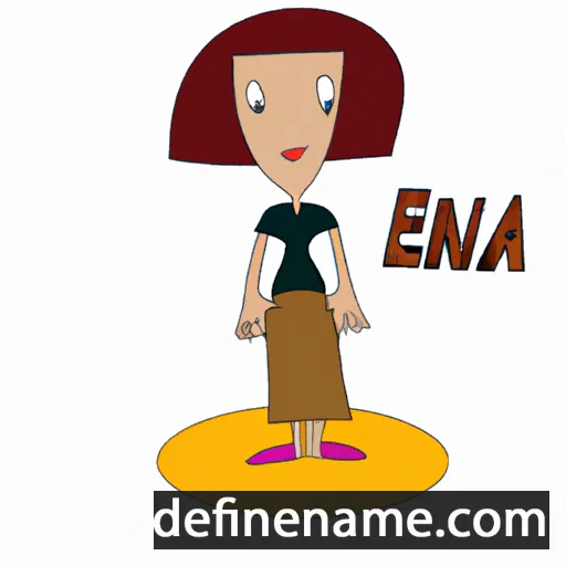 cartoon of the name Ena