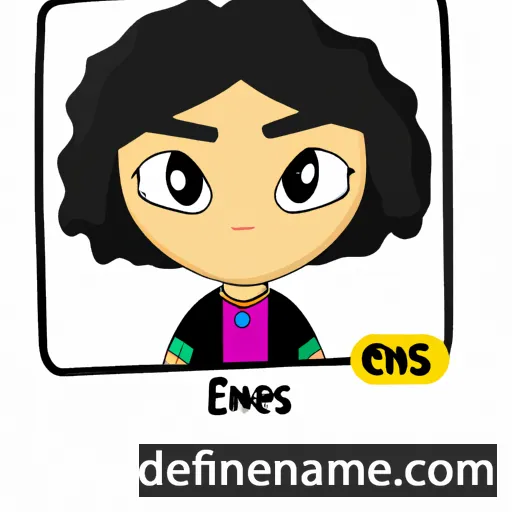 cartoon of the name Enas