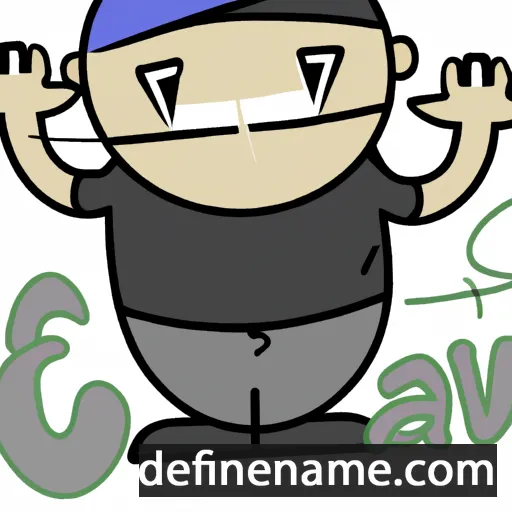 cartoon of the name Enav