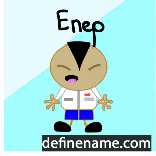 cartoon of the name Encep