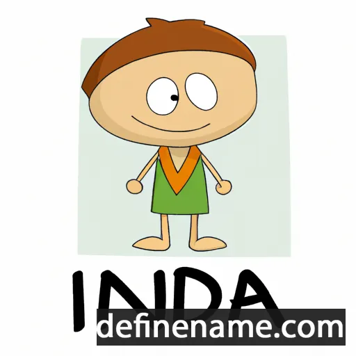 cartoon of the name Endia