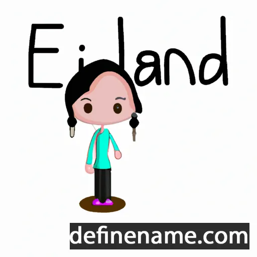 cartoon of the name Endlani