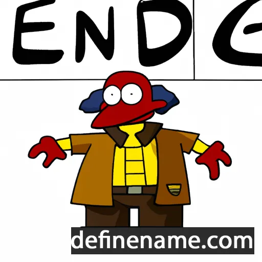 cartoon of the name Endrîg